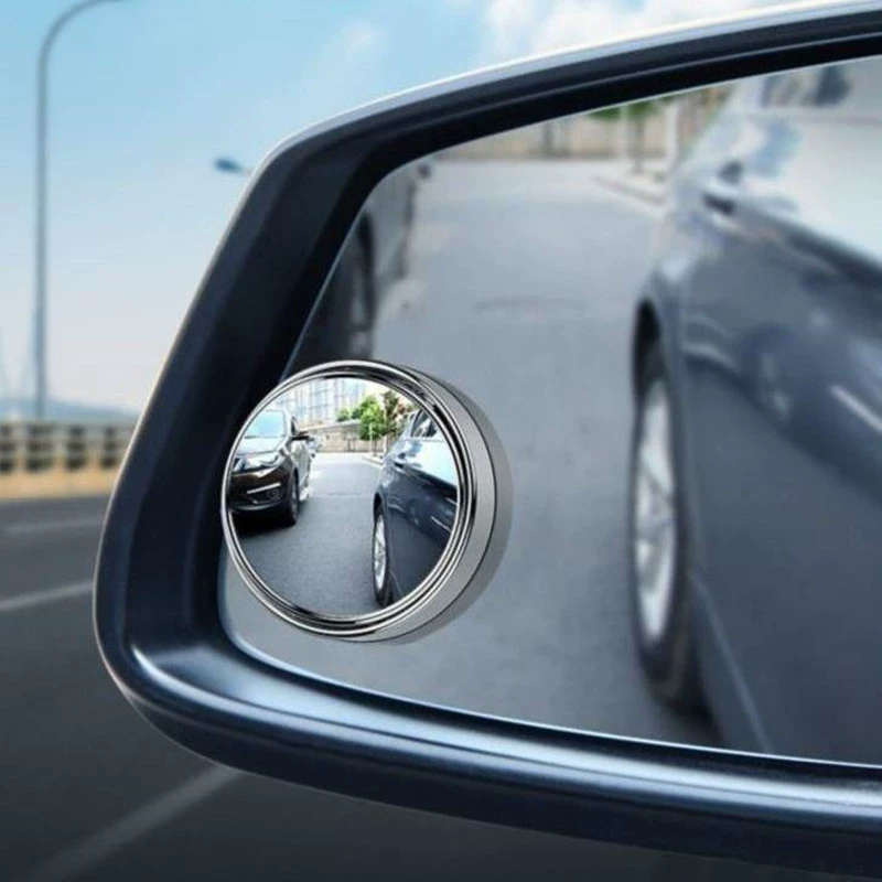 Ultra-clear frameless 360° car blind spot reversing small round mirror