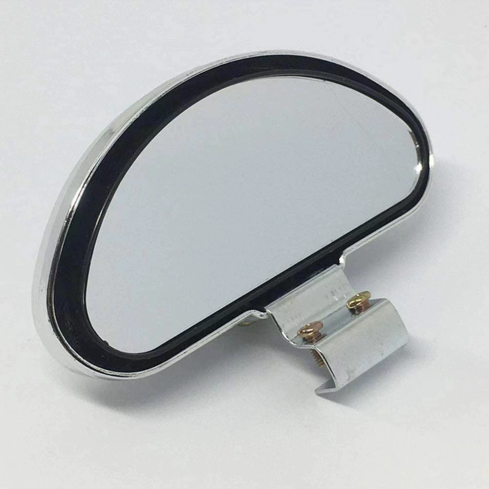 Large field of view oval blind spot wide-angle rearview mirror for cars